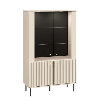 Vitrine mit Glasteil FAREL - Kaschmir