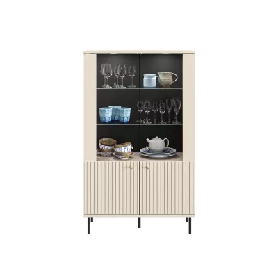 Vitrine mit Glasteil FAREL - Kaschmir