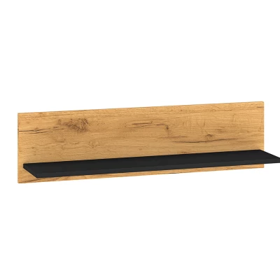 Hängeregal SABEL - schwarz / Craft Eiche gold