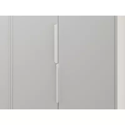 Zweitüriger Kleiderschrank 82 ARANA - weiß / Castello-Eiche / Graphit