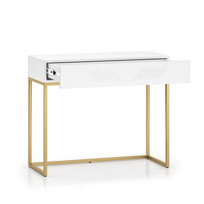 Konsolentisch ADELE 3 - weiß / gold