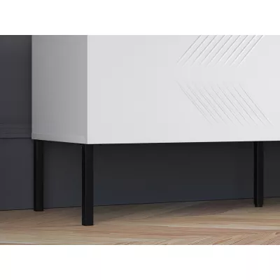 TV-Ständer ADELE 2 - weiß / schwarz