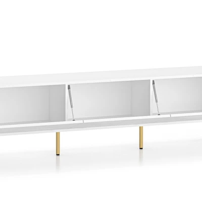 TV-Ständer ADELE 2 - weiß / gold