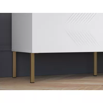 TV-Ständer ADELE 2 - weiß / gold