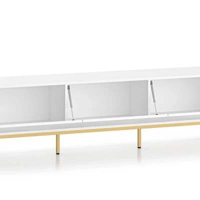 TV-Ständer ADELE 3 - weiß / gold