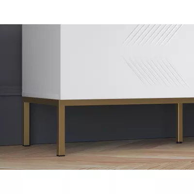 TV-Ständer ADELE 3 - weiß / gold