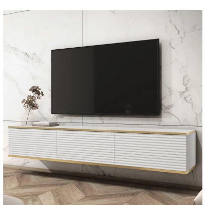 REFUGIO TV-Ständer - 175 cm, weiß