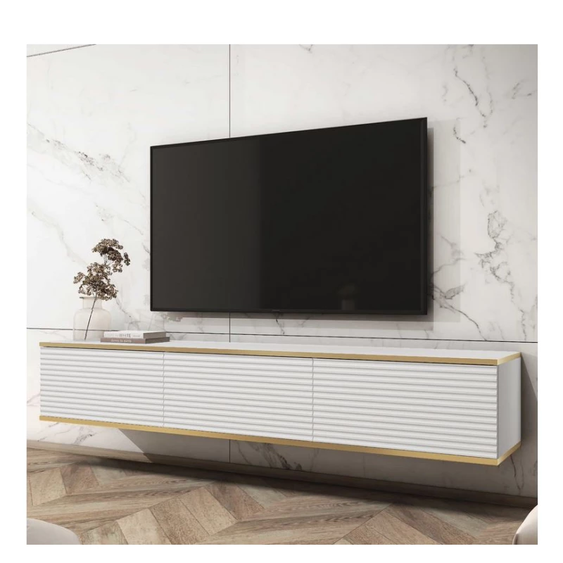 REFUGIO TV-Ständer - 175 cm, weiß