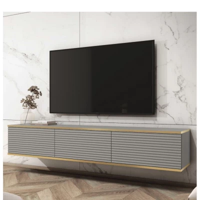 REFUGIO TV-Ständer - 175 cm, grau