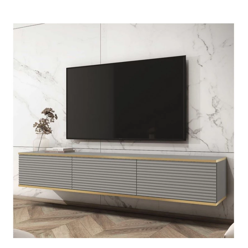 REFUGIO TV-Ständer - 175 cm, grau