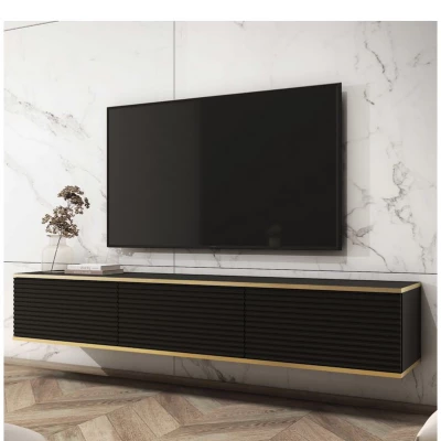 REFUGIO TV-Ständer - 175 cm, schwarz
