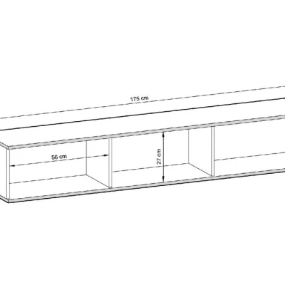 REFUGIO TV-Ständer - 175 cm, grau