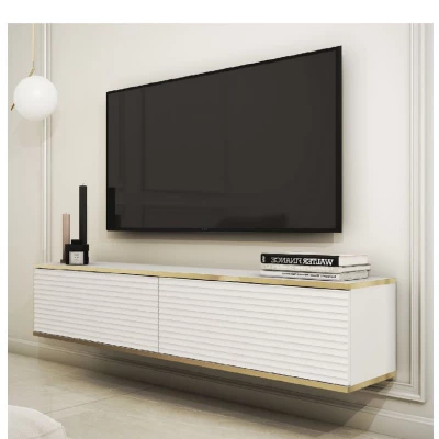 REFUGIO TV-Ständer - 135 cm, weiß