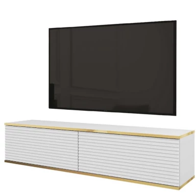REFUGIO TV-Ständer - 135 cm, weiß
