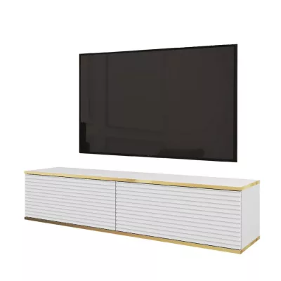 REFUGIO TV-Ständer - 135 cm, weiß