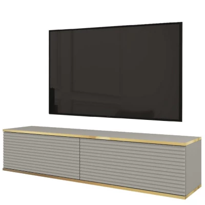 REFUGIO TV-Ständer - 135 cm, grau