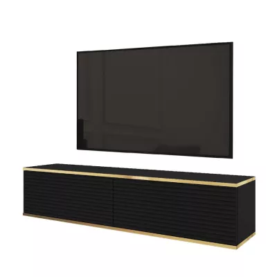 REFUGIO TV-Ständer - 135 cm, schwarz