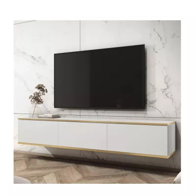 TV-Ständer REFUGIO - 175 cm, weiß