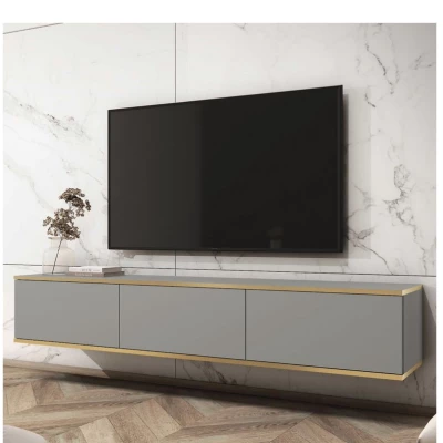 TV-Ständer REFUGIO - 175 cm, grau
