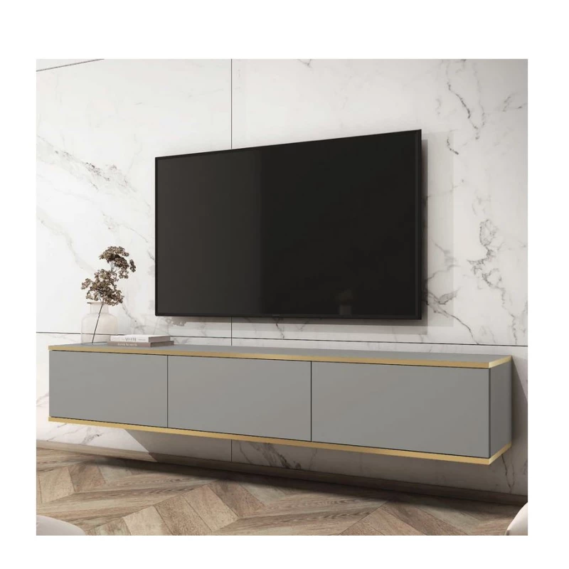 TV-Ständer REFUGIO - 175 cm, grau