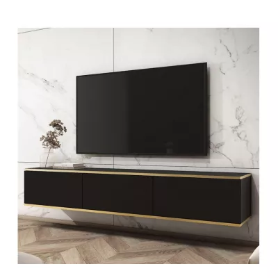 TV-Ständer REFUGIO - 175 cm, schwarz