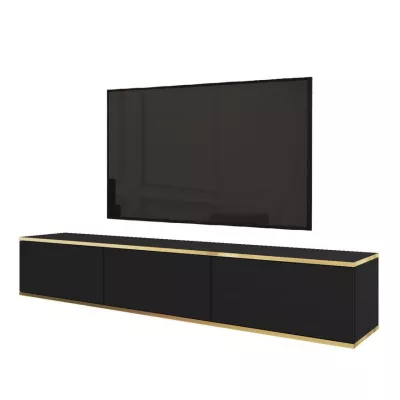 TV-Ständer REFUGIO - 175 cm, schwarz