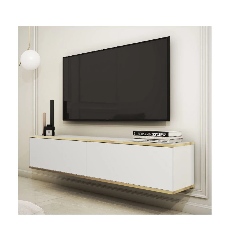 TV-Ständer REFUGIO - 135 cm, weiß