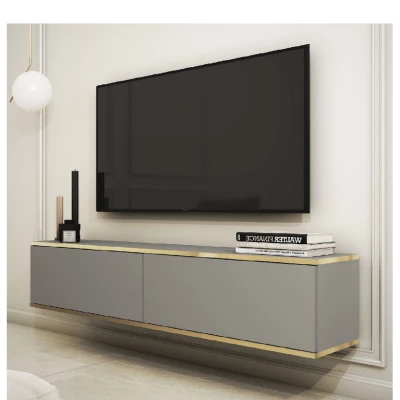 TV-Ständer REFUGIO - 135 cm, grau