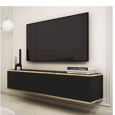 TV-Ständer REFUGIO - 135 cm, schwarz