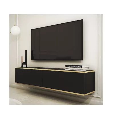 TV-Ständer REFUGIO - 135 cm, schwarz