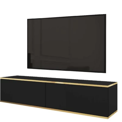 TV-Ständer REFUGIO - 135 cm, schwarz