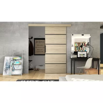 Schiebetür ILAS 6 – Breite 86 cm, Sonoma-Eiche