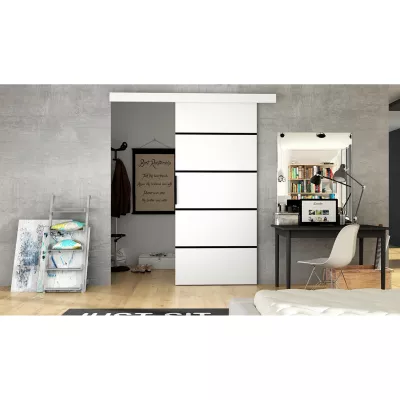 Schiebetür ILAS 6 – Breite 86 cm, weiß