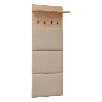 Garderobenständer mit Ablage FLORENCIA - Hickory Jackson / Beige