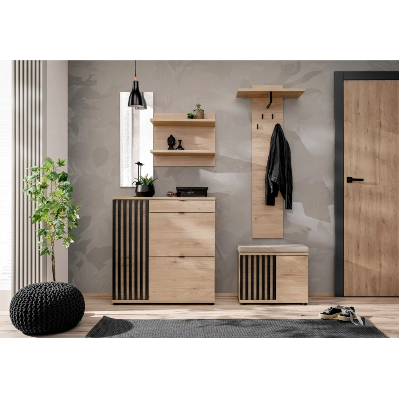 Flurwand FLORENCIA 1 - Hickory Jackson / Schwarz