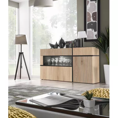 CELINE Kombinationskommode - Hickory Jackson / Schwarz