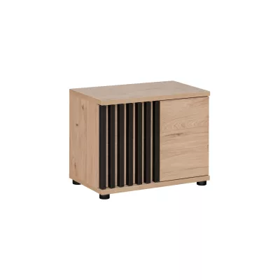 Sitzschuhregal FLORENCIA - Hickory Jackson / Schwarz