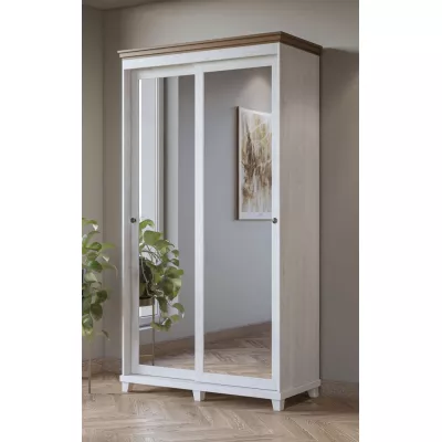 Flurschrank 121 cm DIBOLL - Lefkas Eiche / Abisko Weißesche