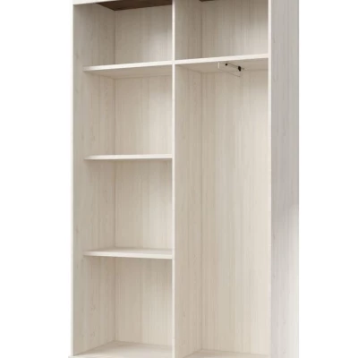Flurschrank 121 cm DIBOLL - Lefkas Eiche / Abisko Weißesche