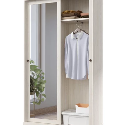 Flurschrank 121 cm DIBOLL - Lefkas Eiche / Abisko Weißesche