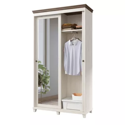 Flurschrank 121 cm DIBOLL - Lefkas Eiche / Abisko Weißesche