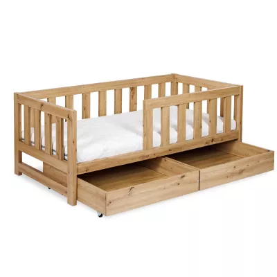 Schublade unter Kinderbett 80x160 ALABANA - Eiche