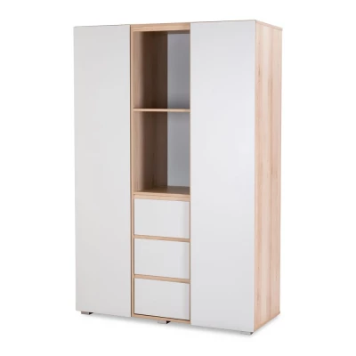 Geräumiger Kleiderschrank 100 AGIRA – Buche/Grau