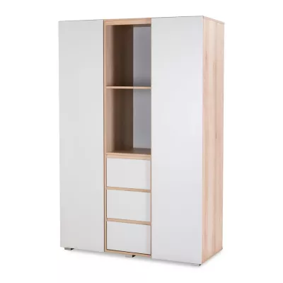Geräumiger Kleiderschrank 100 AGIRA – Buche/Grau