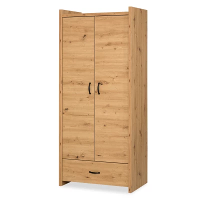 Kleiderschrank 80 ALABANA - Eiche