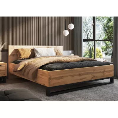 Doppelbett 180x200 BULLARD - Wotan-Eiche