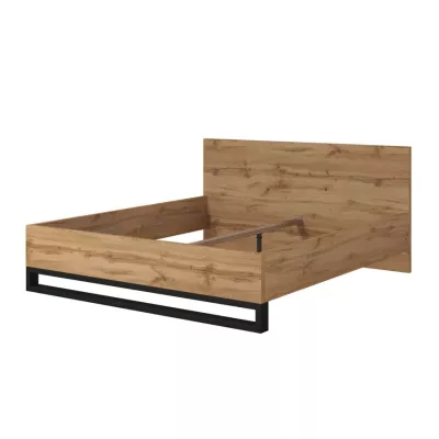 Doppelbett 180x200 BULLARD - Wotan-Eiche