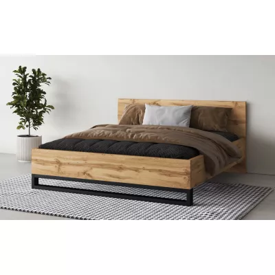 Doppelbett 180x200 BULLARD - Wotan-Eiche
