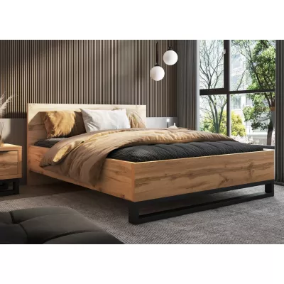 Doppelbett 160x200 BULLARD - Wotan-Eiche
