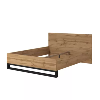 Doppelbett 160x200 BULLARD - Wotan-Eiche